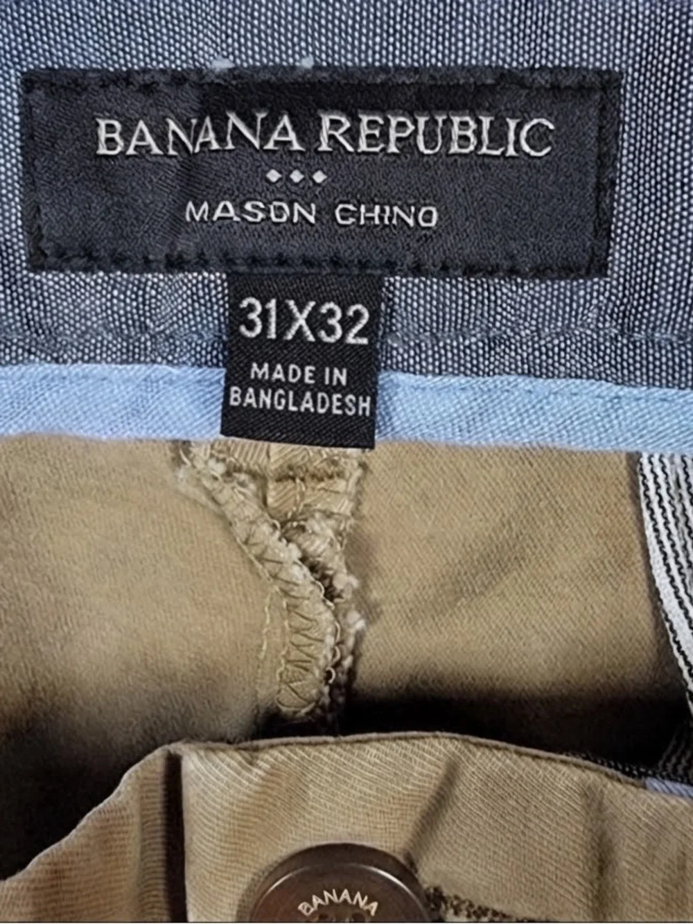 Banana Republic Men's Slim Straight Jeans in Khaki Tan